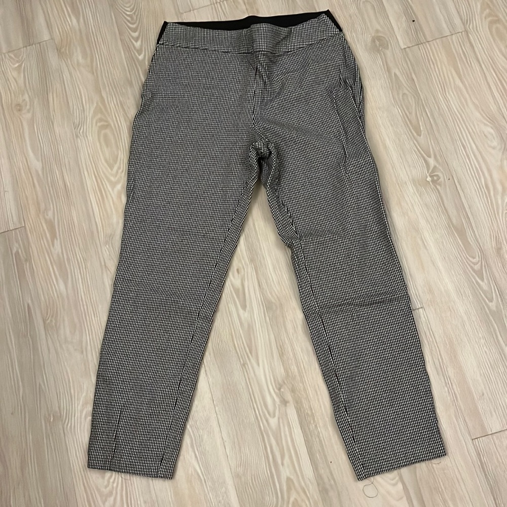 Size 8 pattern pants with elastic waist and lagging like fabric